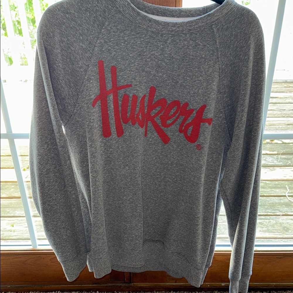 Gray and Red Women’s Sweater